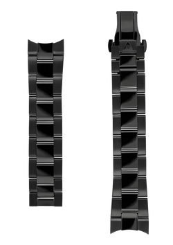 Black Stainless Steel Strap - 22 mm