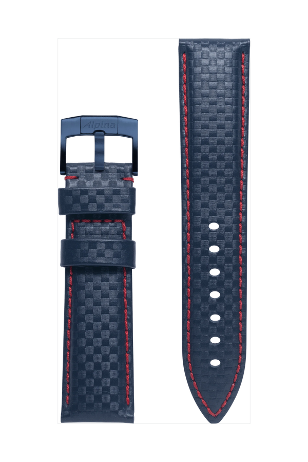 Blue Calf Leather Strap - 22 mm