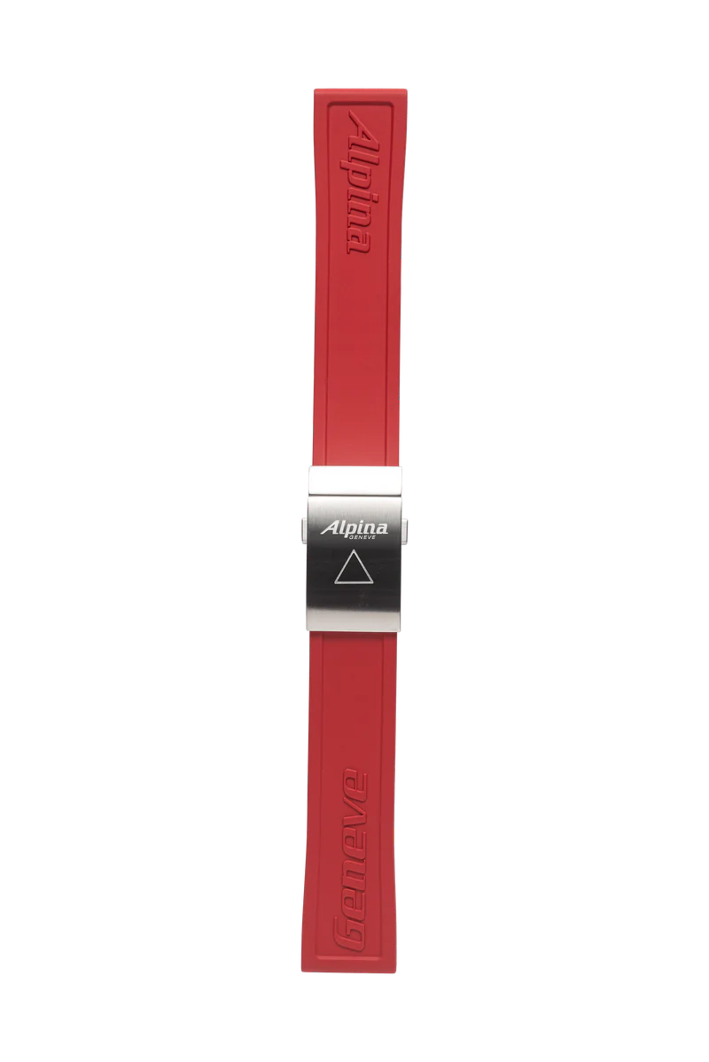 Red Silicon Strap - 22 mm