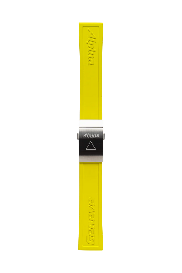 Yellow Silicon Strap - 22 mm