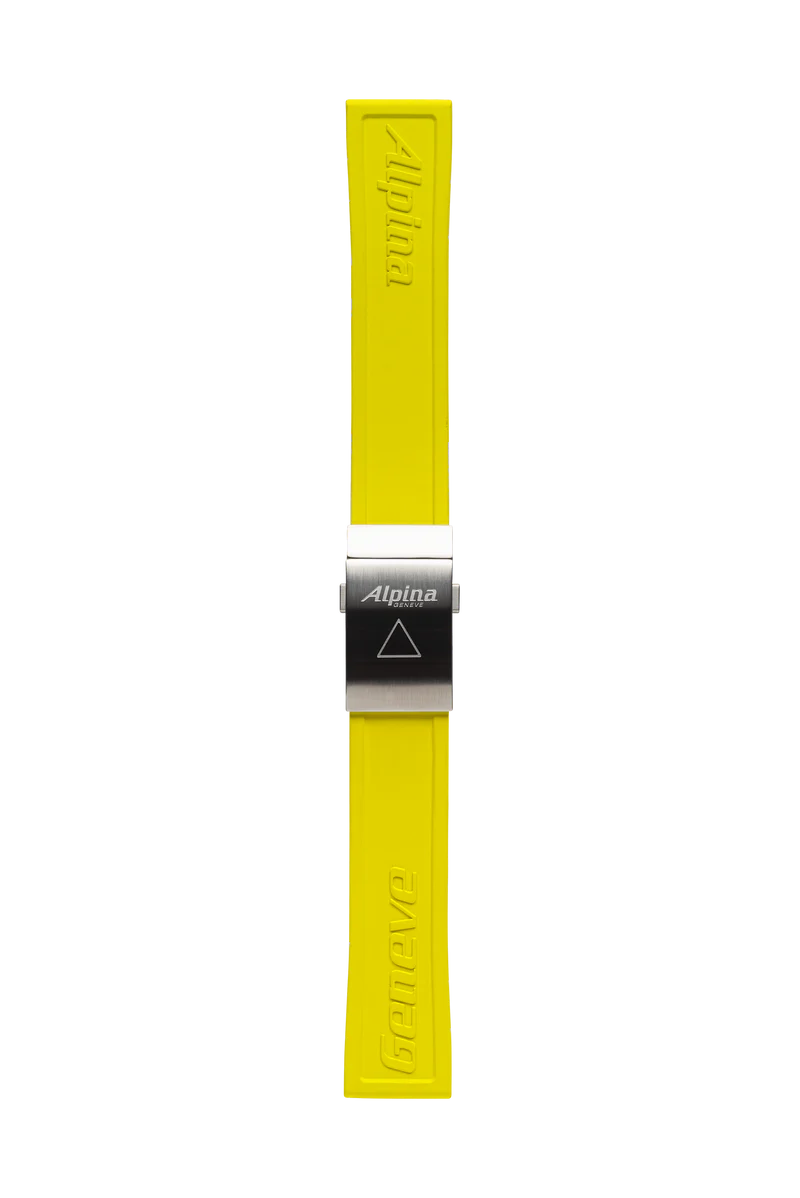 Yellow Silicon Strap - 22 mm