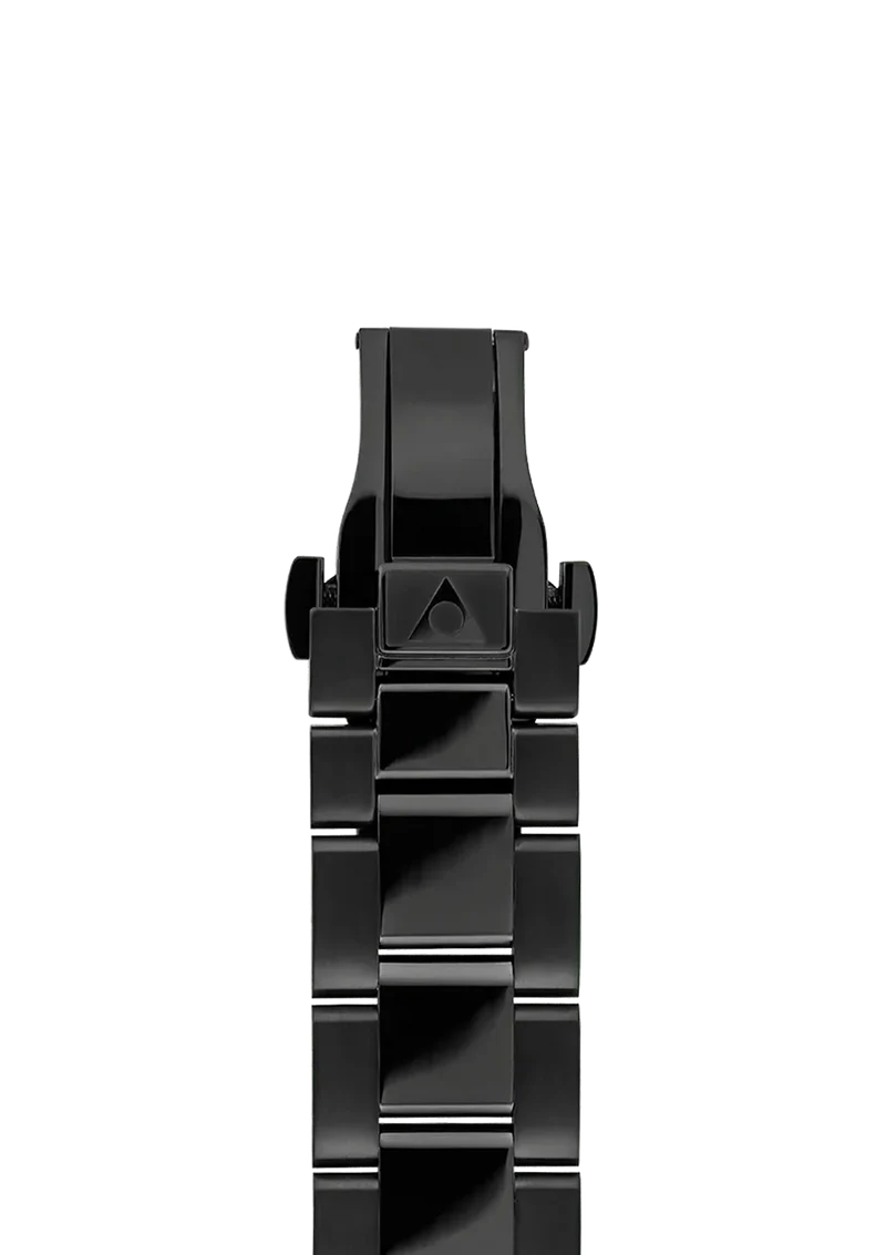 Black Stainless Steel Strap - 22 mm