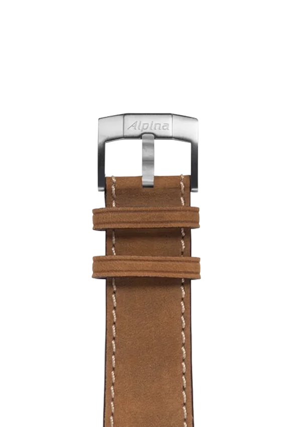 Brown Calf Leather Strap - 22 mm